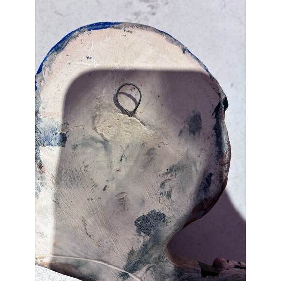 Vintage 1979 Handcrafted Ceramic Baseball Player Wall Plaque - Picture 10 of 11